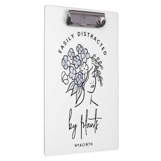 美しいフローラ気の散った庭師パーソナライズされた クリップボード (右)