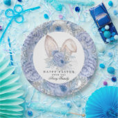 美しいフローラ水色イースター ペーパープレート (パーティー)