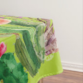 美しいフローラ水色サボテン テーブルクロス (インサイチュ)
