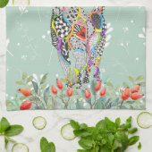 美しいフローラ猫キッチンタオル キッチンタオル (折り畳み)