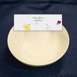 美しいフローラ紙イヤリングディスプレイカード スキニー名刺