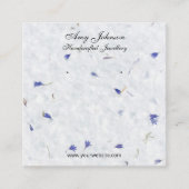 美しいフローラ紙イヤリングディスプレイカード スクエア名刺 (正面)