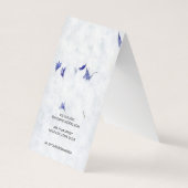 美しいフローラ紙イヤリングディスプレイカード 名刺 (裏面)