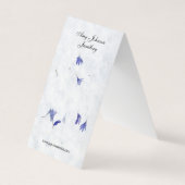 美しいフローラ紙イヤリングディスプレイカード 名刺 (正面)