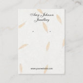 美しいフローラ紙イヤリングディスプレイカード 名刺 (正面)