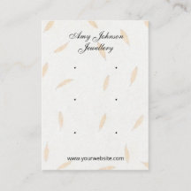 美しいフローラ紙イヤリングディスプレイカード