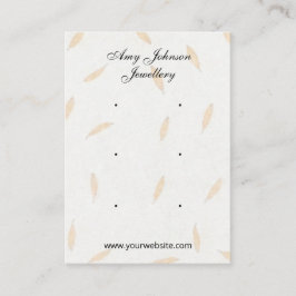 美しいフローラ紙イヤリングディスプレイカード 名刺