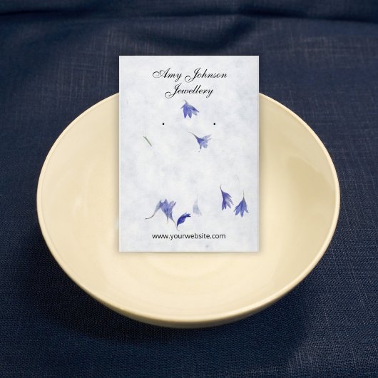 美しいフローラ紙イヤリングディスプレイカード 名刺