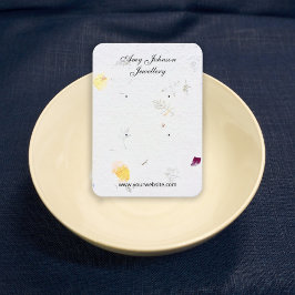 美しいフローラ紙イヤリングディスプレイカード 名刺