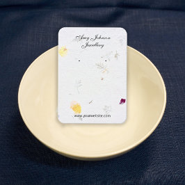 美しいフローラ紙イヤリングディスプレイカード 名刺