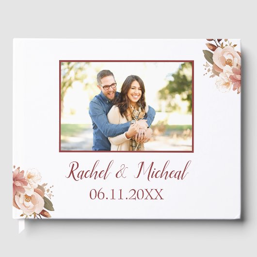 美しいフローラ結婚の写真 ゲストブック (正面)