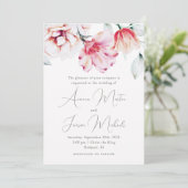 美しいフローラ結婚ズピーチ招待状 招待状 (スタンド正面)