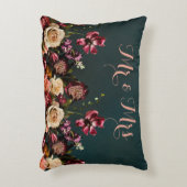 美しいフローラ結婚ブーケの枕の装飾シック アクセントクッション (正面(垂直))