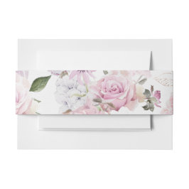 美しいフローラ結婚式招待状 招待状ベリーバンド