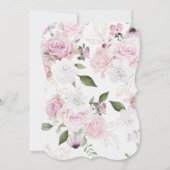 美しいフローラ結婚式招待状 招待状 (裏面)