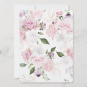 美しいフローラ結婚式招待状 招待状 (裏面)