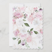 美しいフローラ結婚式招待状 招待状 (裏面)