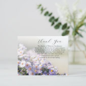 美しいフローラ葬儀サンキューノートカード サンキューカード (スタンド正面)