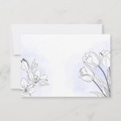 美しいフローラ葬感謝していカード サンキューカード (裏面)