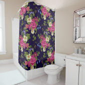 美しいフローラ装飾的な目を引く シャワーカーテン (インサイチュ)