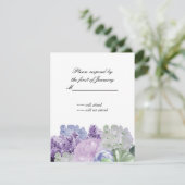 美しいフローラ返信カード 出欠カード (スタンド正面)