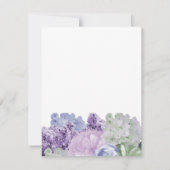 美しいフローラ返信カード 出欠カード (裏面)