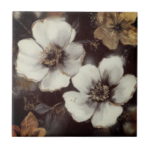 美しいフローラ金ゴールドホームタイル