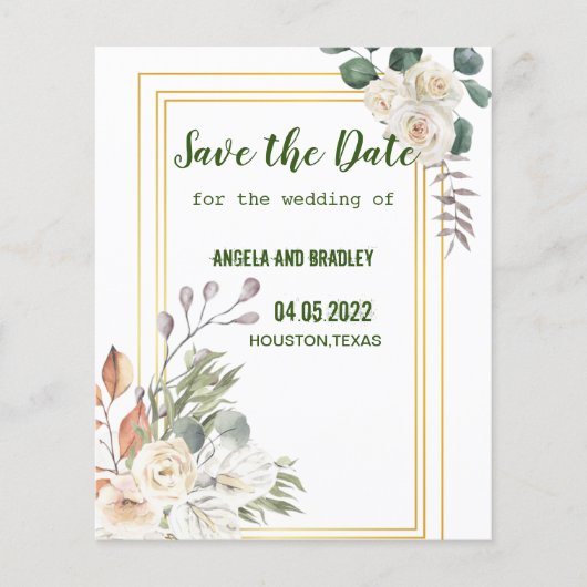 美しいフローラ金ゴールド チラシ (正面)