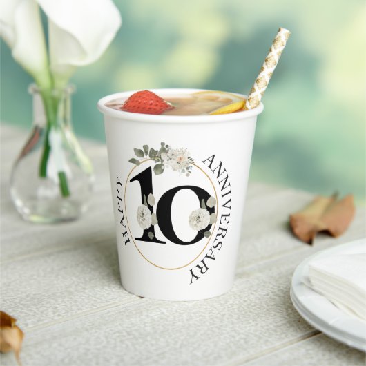 美しいフローラ10周年記念 紙コップ (インサイチュ)