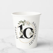 美しいフローラ10周年記念 紙コップ (正面)