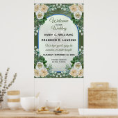 美しいフローラ24"x36"ウェルカムポスター（緑） ポスター (キッチン)