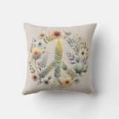 美しいフローラ70sレトロ平和サイン クッション (裏面)