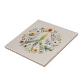 美しいフローラ70sレトロ平和サイン タイル (側面)