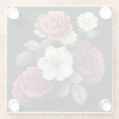 美しいフローラ ガラスコースター (裏面)