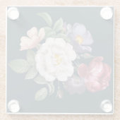 美しいフローラ ガラスコースター (裏面)