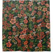 美しいフローラ シャワーカーテン (正面)