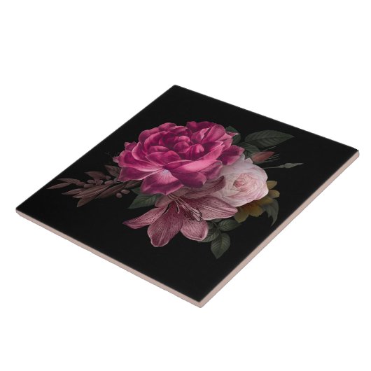 美しいフローラ  タイル (側面)