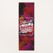 美しいフローラ ヨガマット (正面)