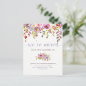 美しいフローラ | 引っ越しました | 住所の変更 案内ポストカード (スタンド正面)