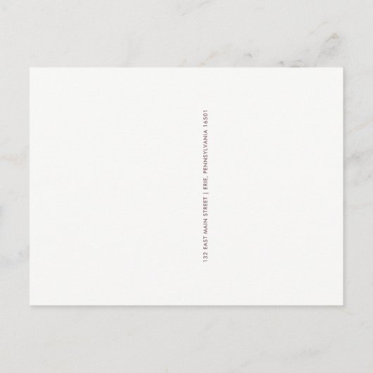 美しいフローラ |新しいアドレスの移動のお知らせ 案内ポストカード (裏面)