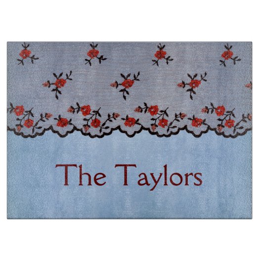 美しいフローラ 素朴 カッティングボード (正面)