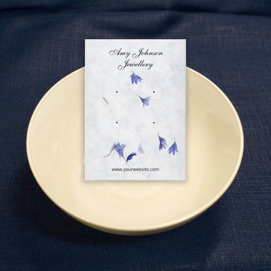 美しいフローラ | 4スタッド表示カード 名刺