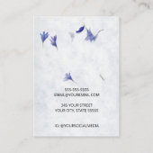 美しいフローラ | 6スタッド表示カード 名刺 (裏面)