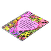 美しいフローラPSALM 23デザイン ノートブック (左側)