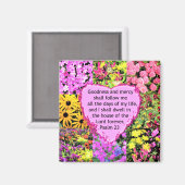 美しいフローラPSALM 23デザイン マグネット (正面/裏面)