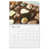 美しいフードキッチンシェフ料理月次 カレンダー (2月 2027)