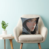 美しいフード付きアニメガール クッション (椅子)