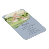 美しいフ結婚クロウ マグネット (右側)