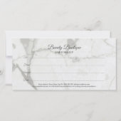 美しいブティックマーブルフラワーデラックスデザイン サンキューカード (裏面)