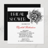 美しいブライダルシャワーの招待状 招待状 (正面/裏面)